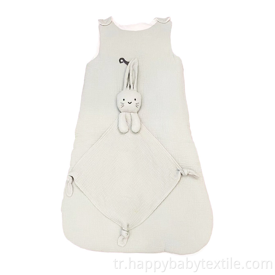 100% Cotton Muslin Sleepsack & Toy Comforter Sets